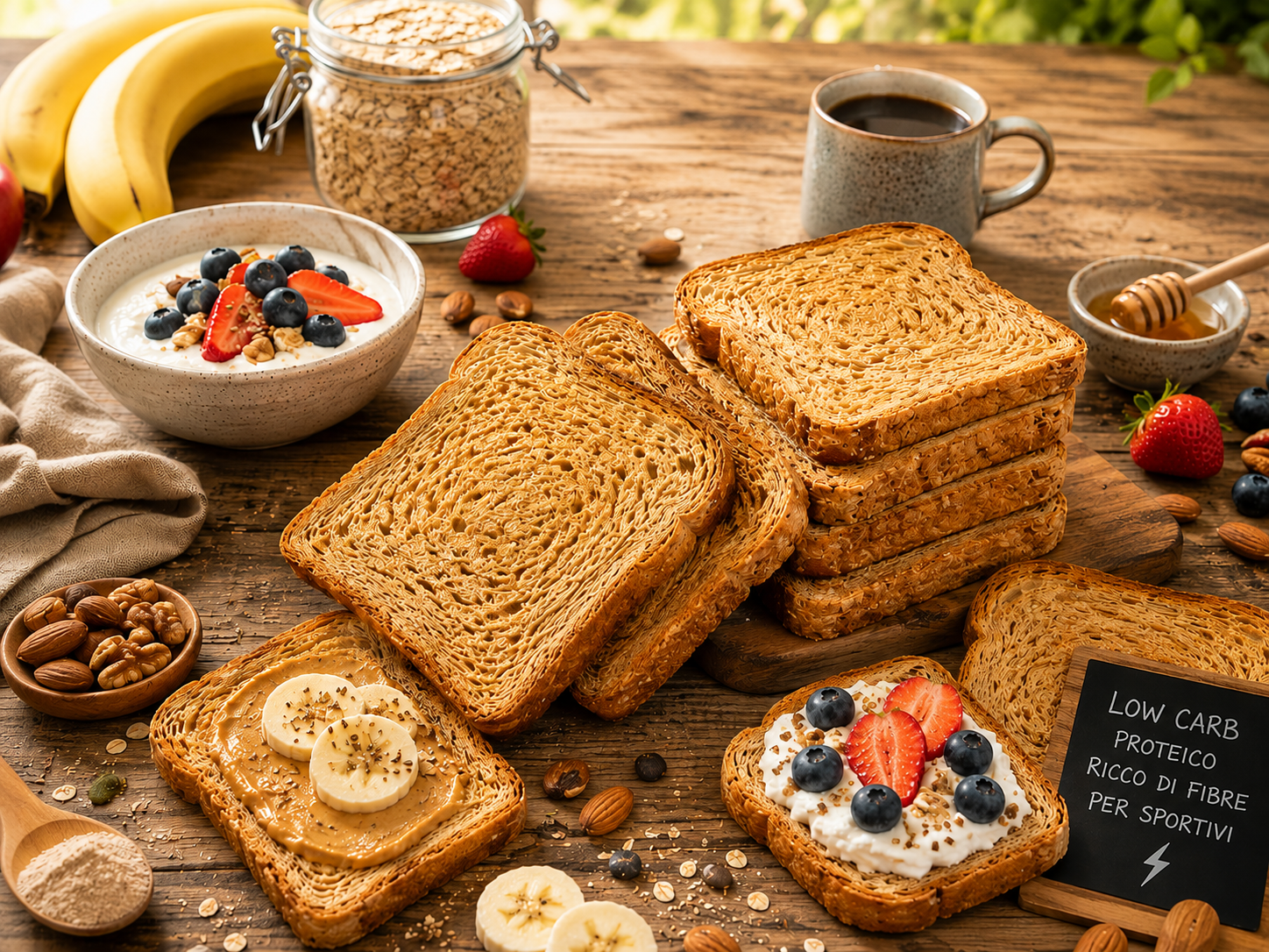 NutriCrock Fette Biscottate PROTEICA - Linea Nutraceutica Funzionale da Forno